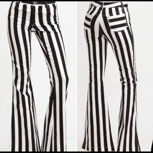 Alice + Olivia striped Denim